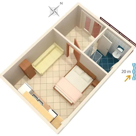 By The Sea Bilo, Primosten - 4168 Apartment Podgreben